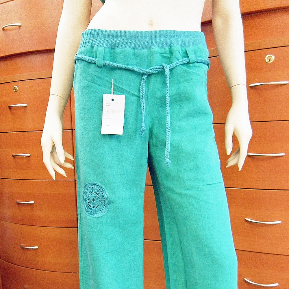 ORGANIC LINEN LONG PANTS MADE IN EUROPE